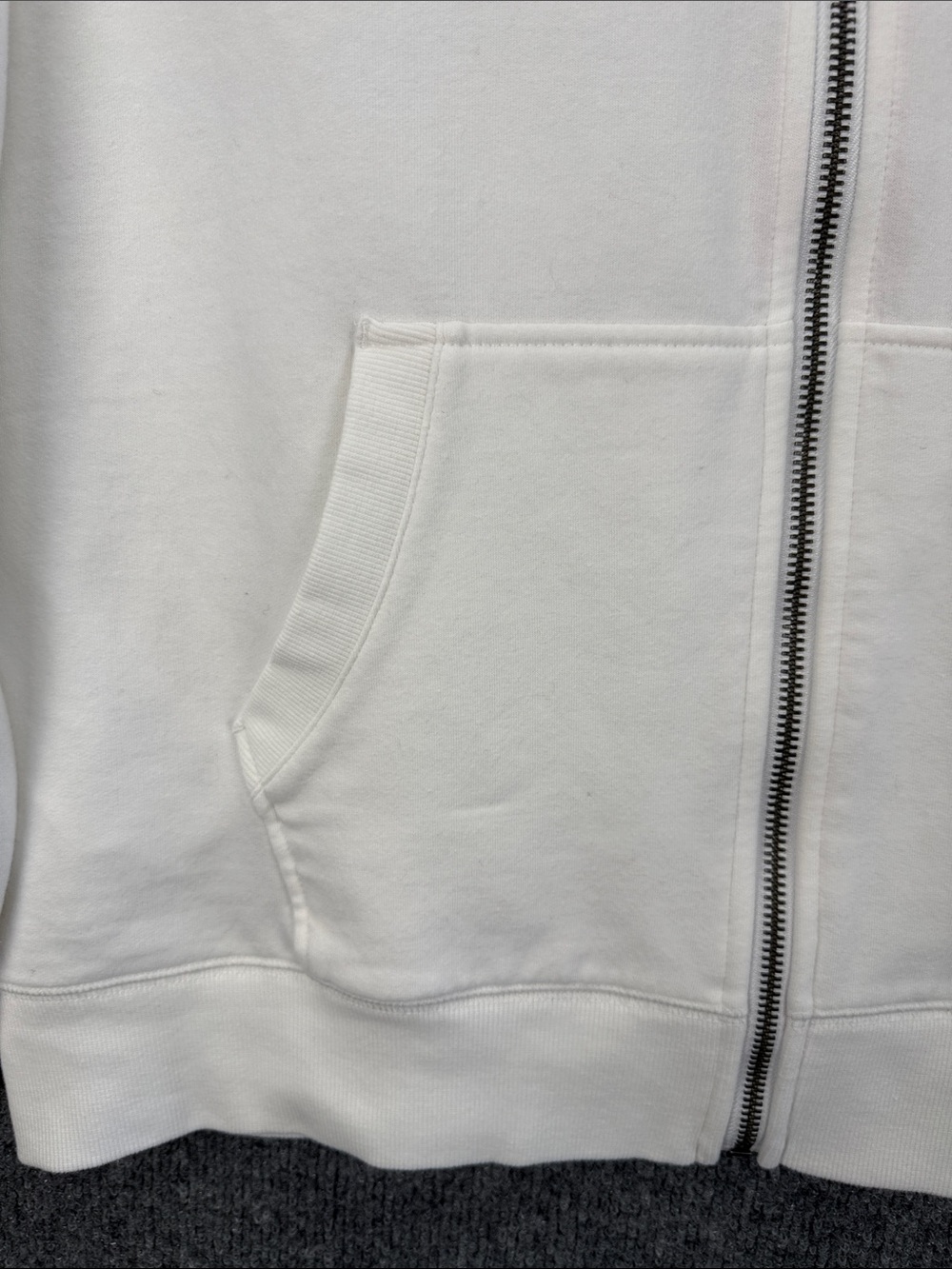 Eddie Bauer White USA Zip Hoodie with Red & Navy Star Accents Women’s Large - Picture 4 of 11